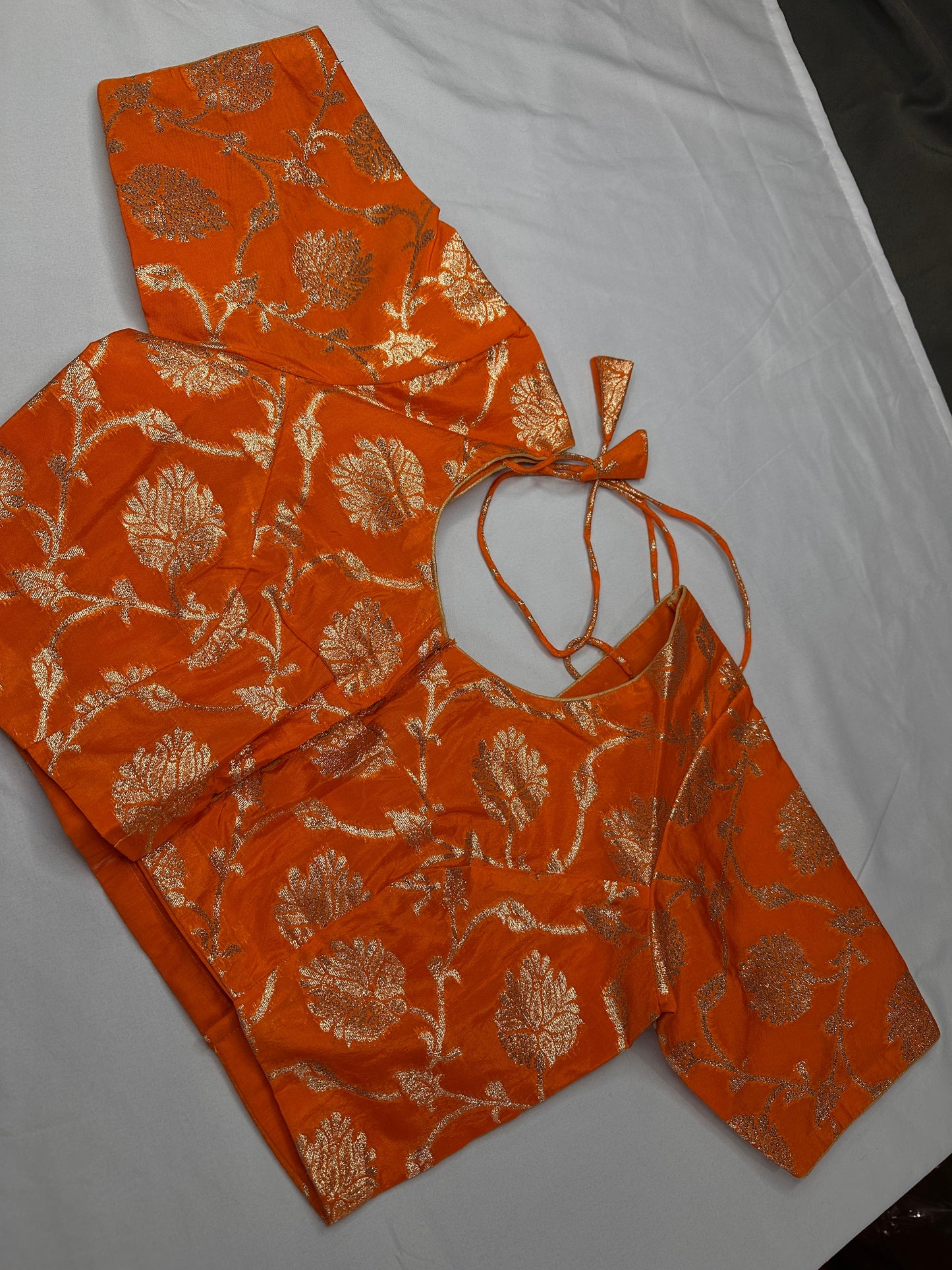 Orange Banarsi Blouse