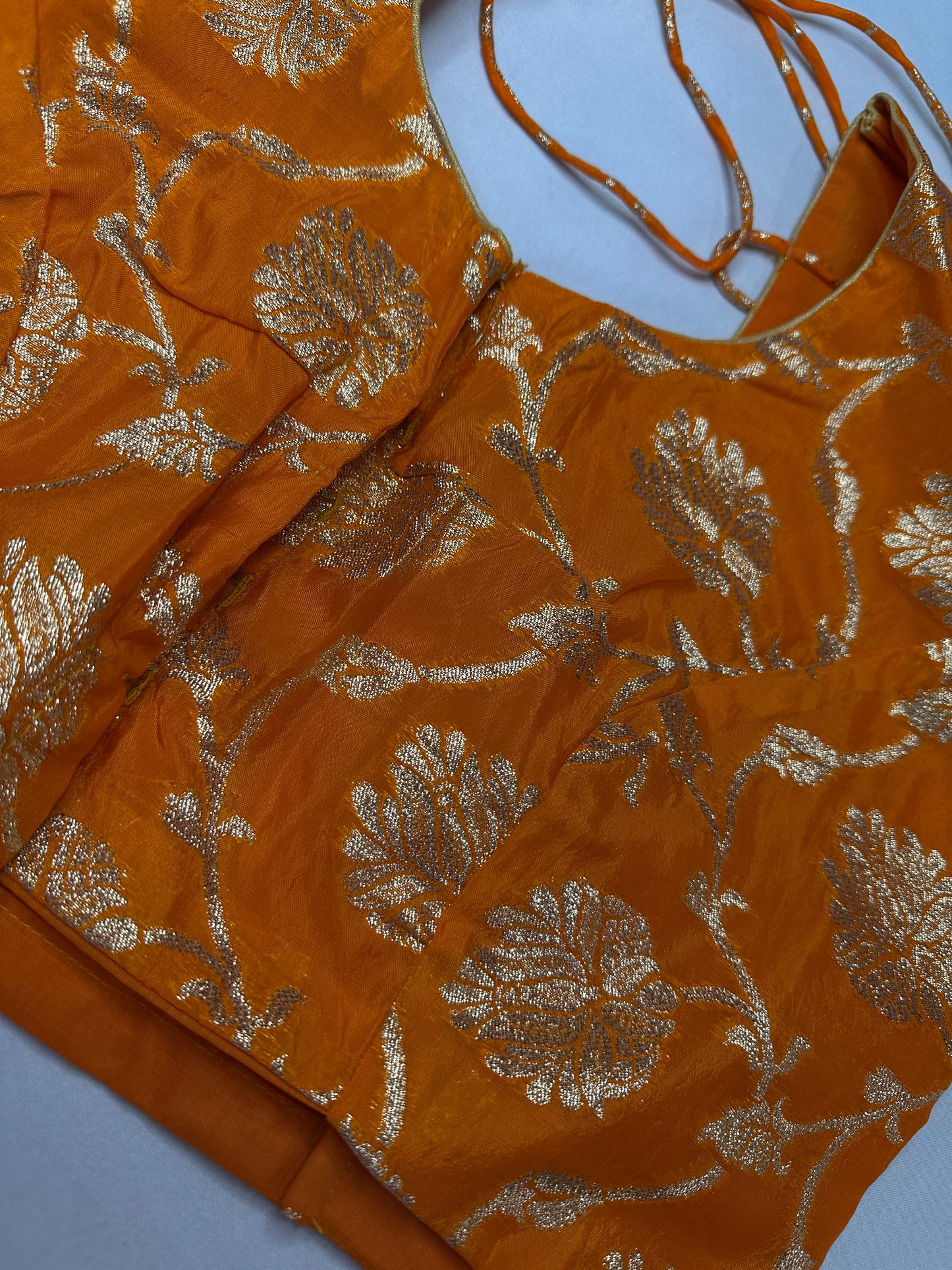 Orange Banarsi Blouse