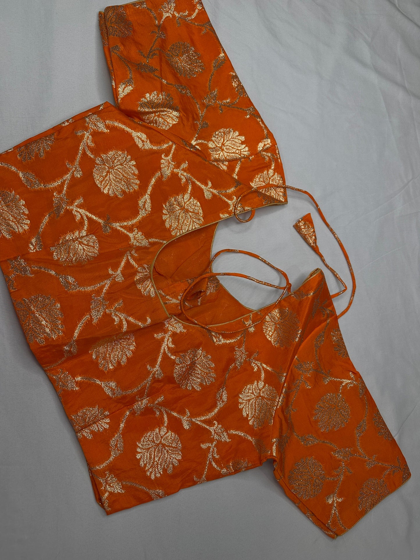 Orange Banarsi Blouse