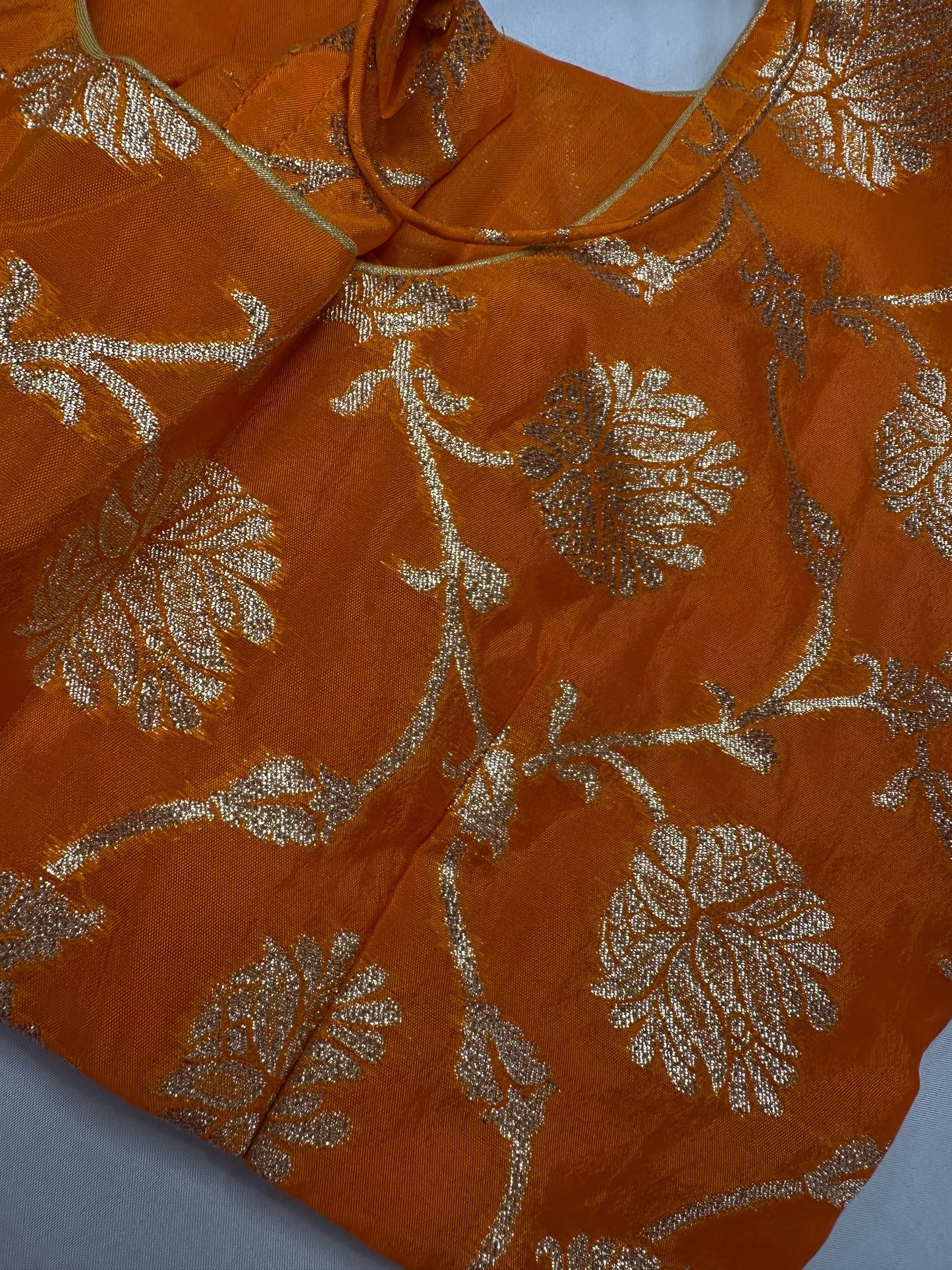 Orange Banarsi Blouse