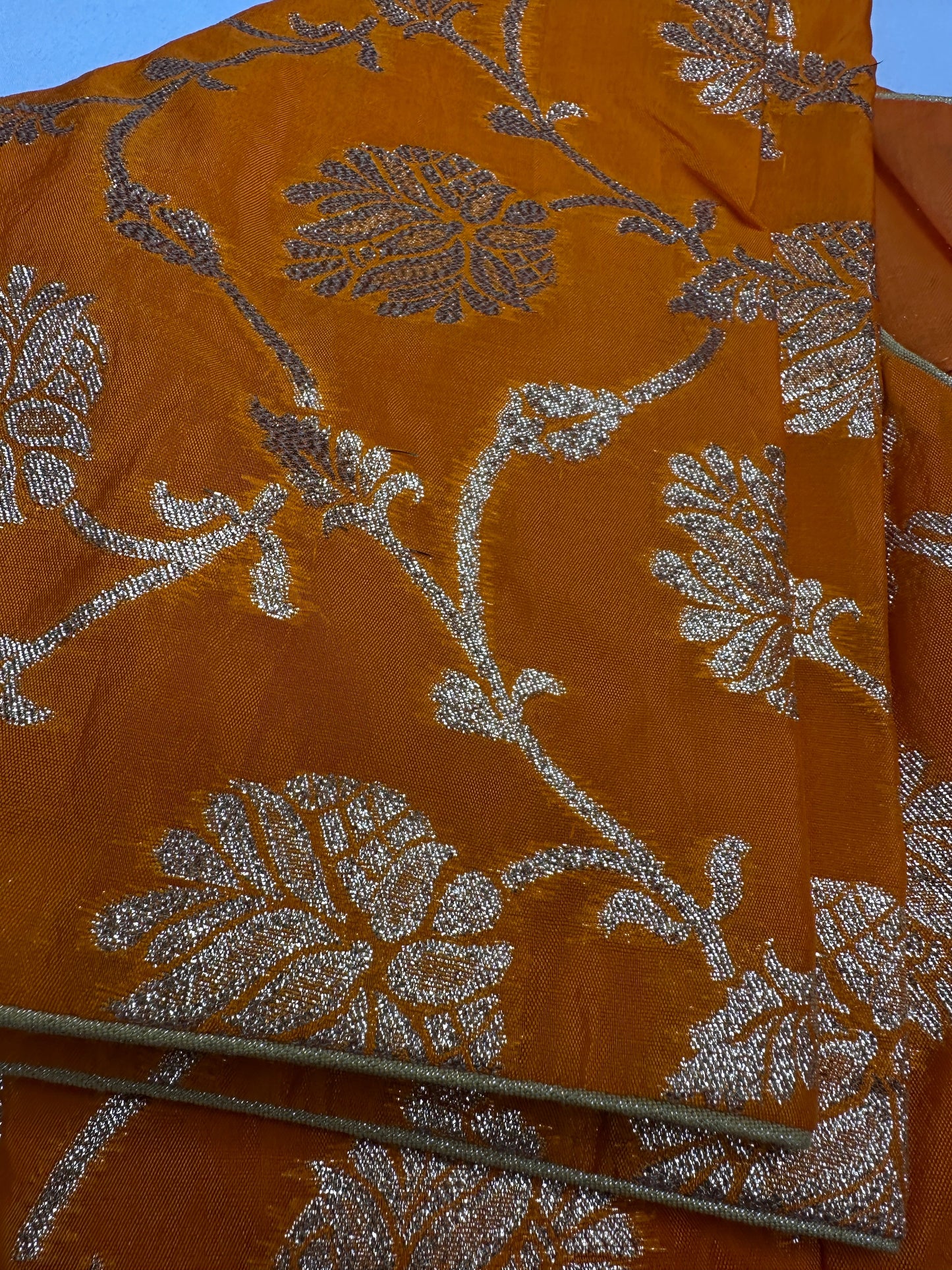 Orange Banarsi Blouse