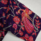 Purple Pink Silk Kalamkari Sequence Blouse