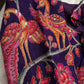 Purple Pink Silk Kalamkari Sequence Blouse