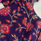 Purple Pink Silk Kalamkari Sequence Blouse