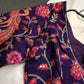 Purple Pink Silk Kalamkari Sequence Blouse