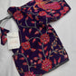 Purple Pink Silk Kalamkari Sequence Blouse