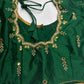 Green Kardana Pearls Maggam Blouse