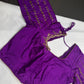 Purple Kardana Pearls Maggam Blouse