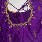 Purple Kardana Pearls Maggam Blouse