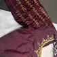 Plum Kardana Pearls Maggam Blouse