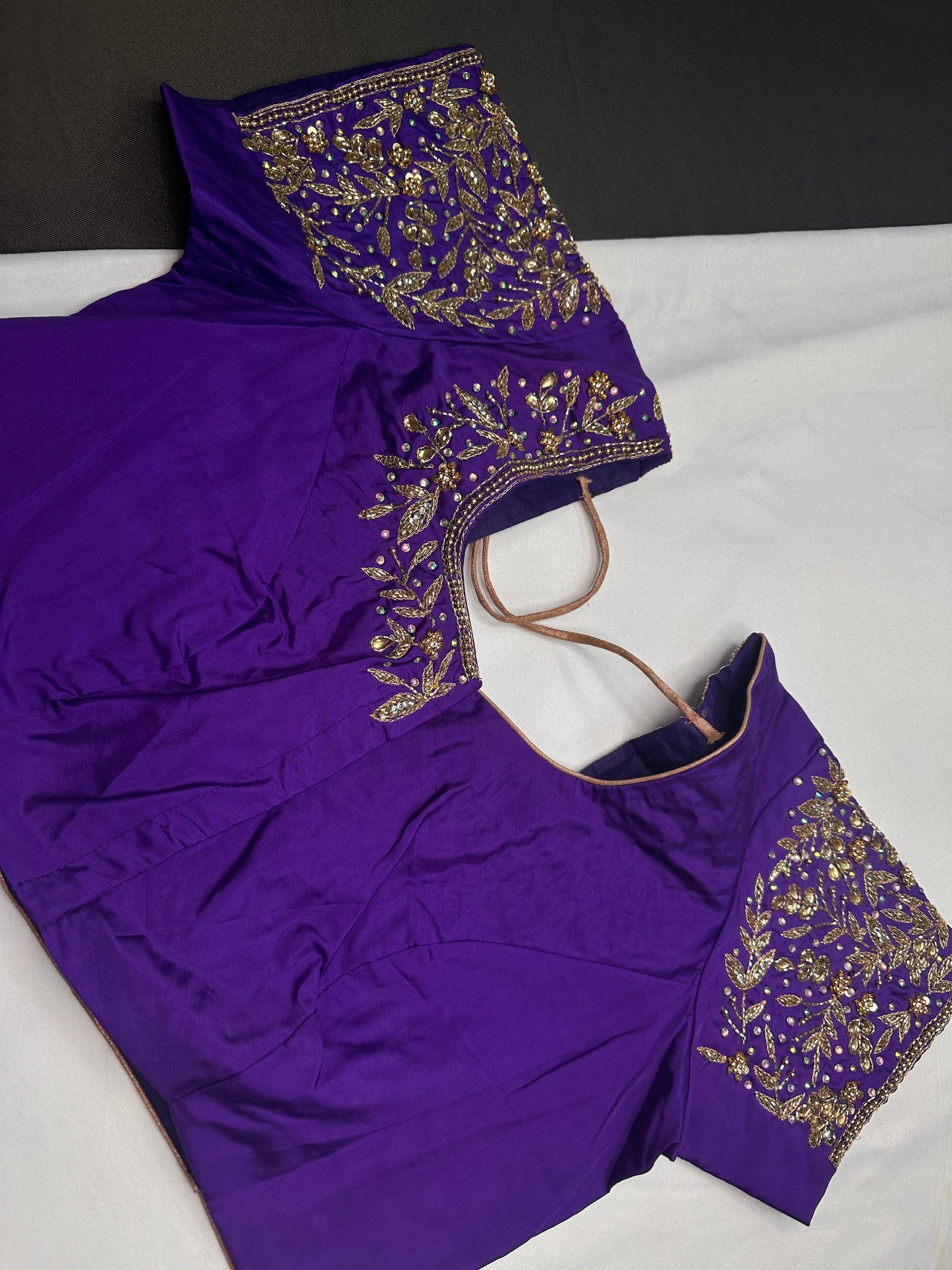 Kardana Maggam Purple Blouse