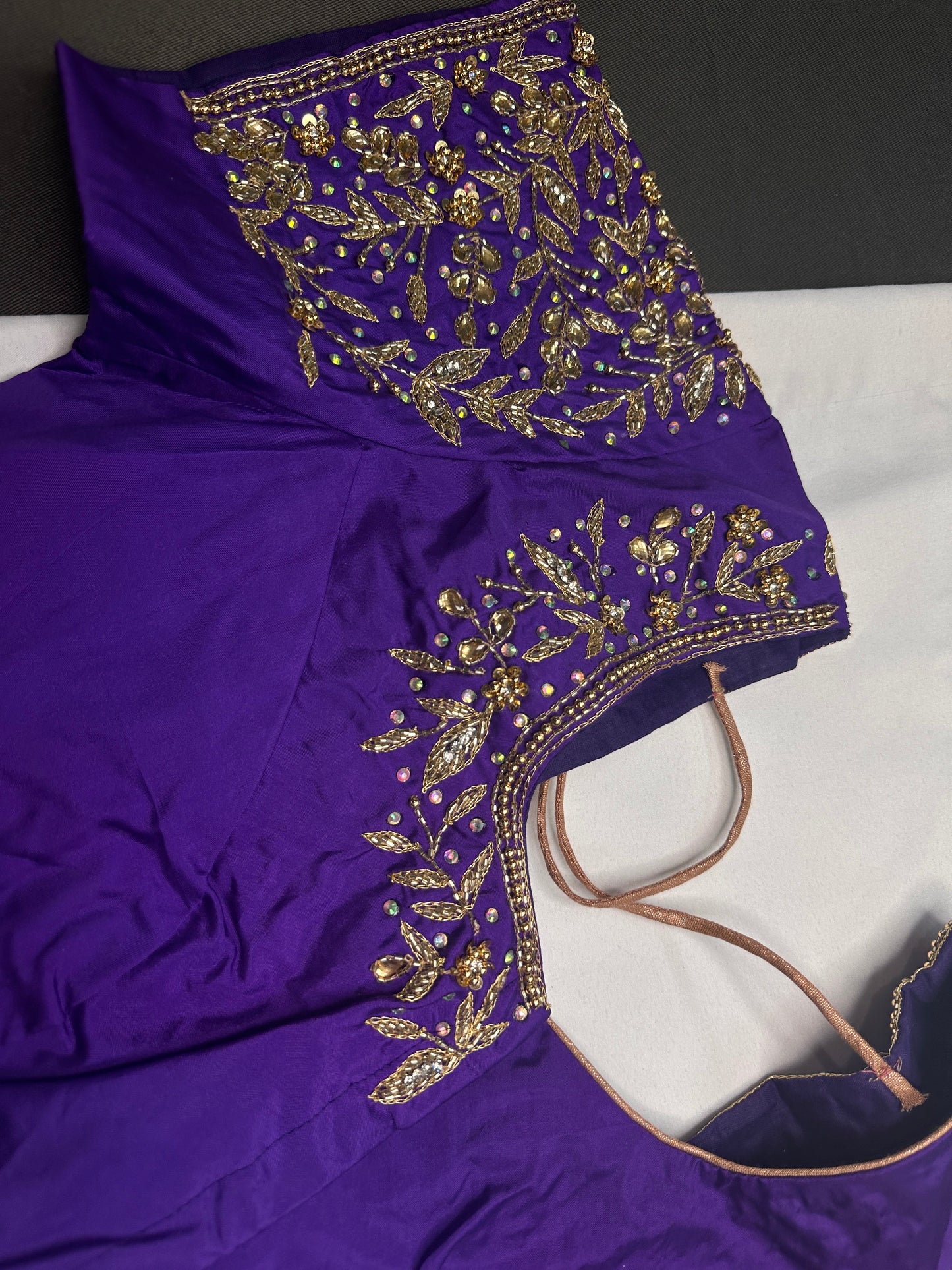 Kardana Maggam Purple Blouse