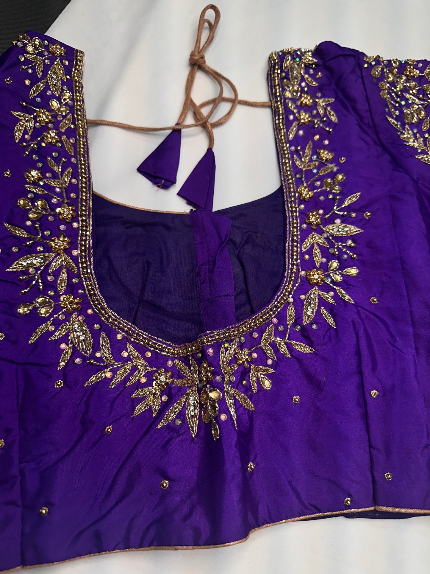 Kardana Maggam Purple Blouse