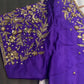 Kardana Maggam Purple Blouse