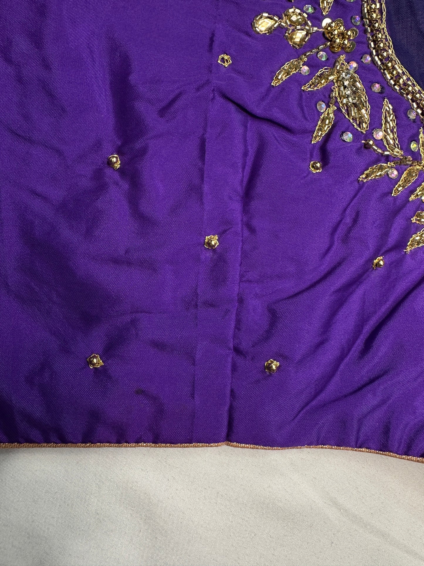 Kardana Maggam Purple Blouse