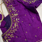 Kardana Maggam Purple Blouse