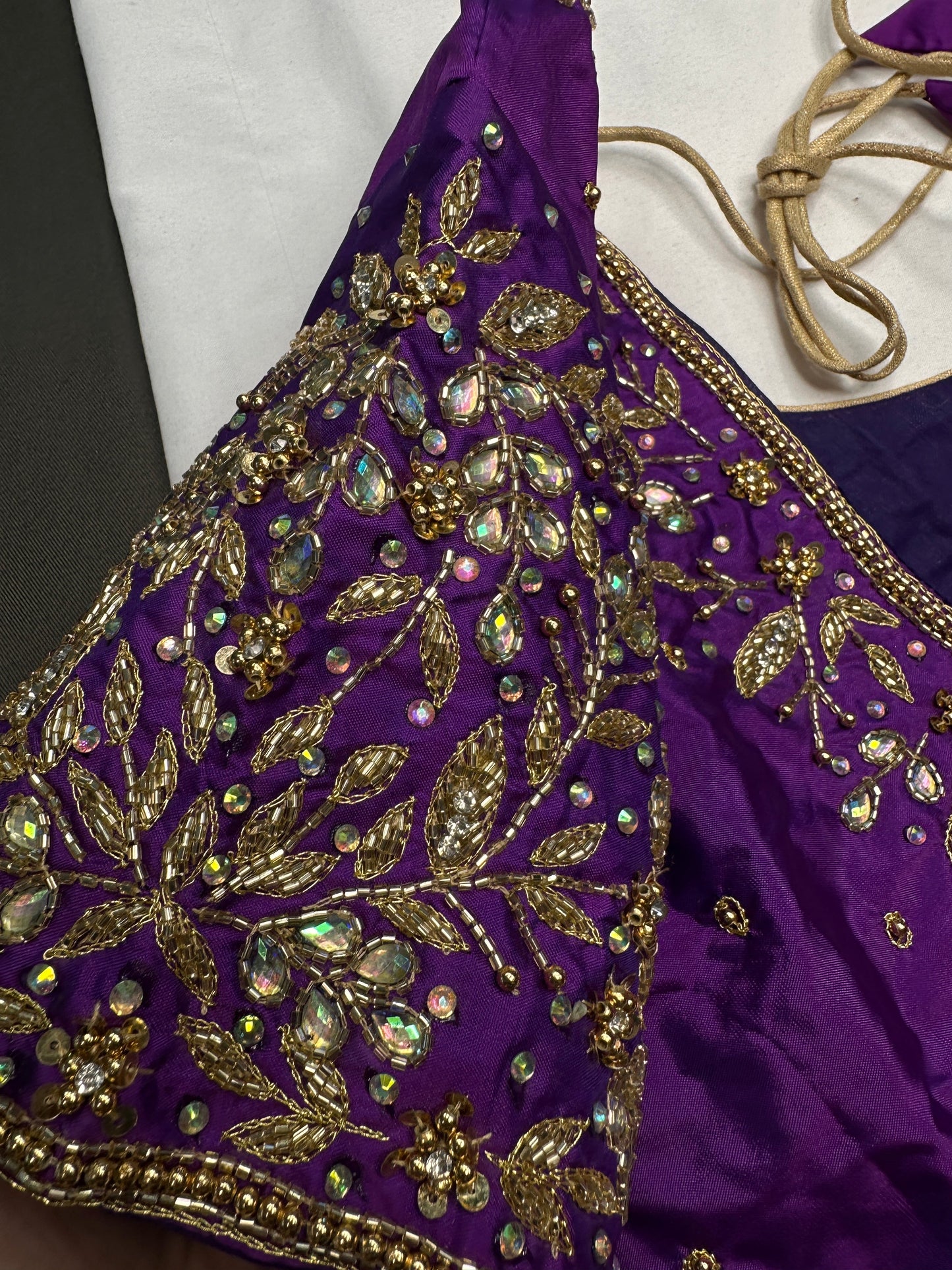Kardana Maggam Purple Blouse