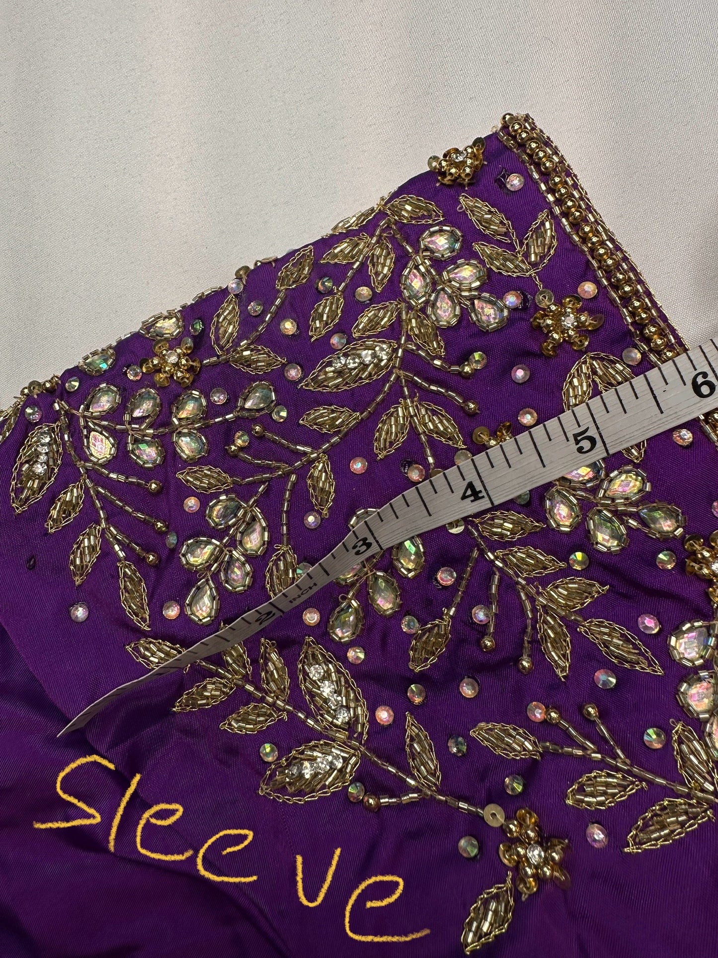 Kardana Maggam Purple Blouse