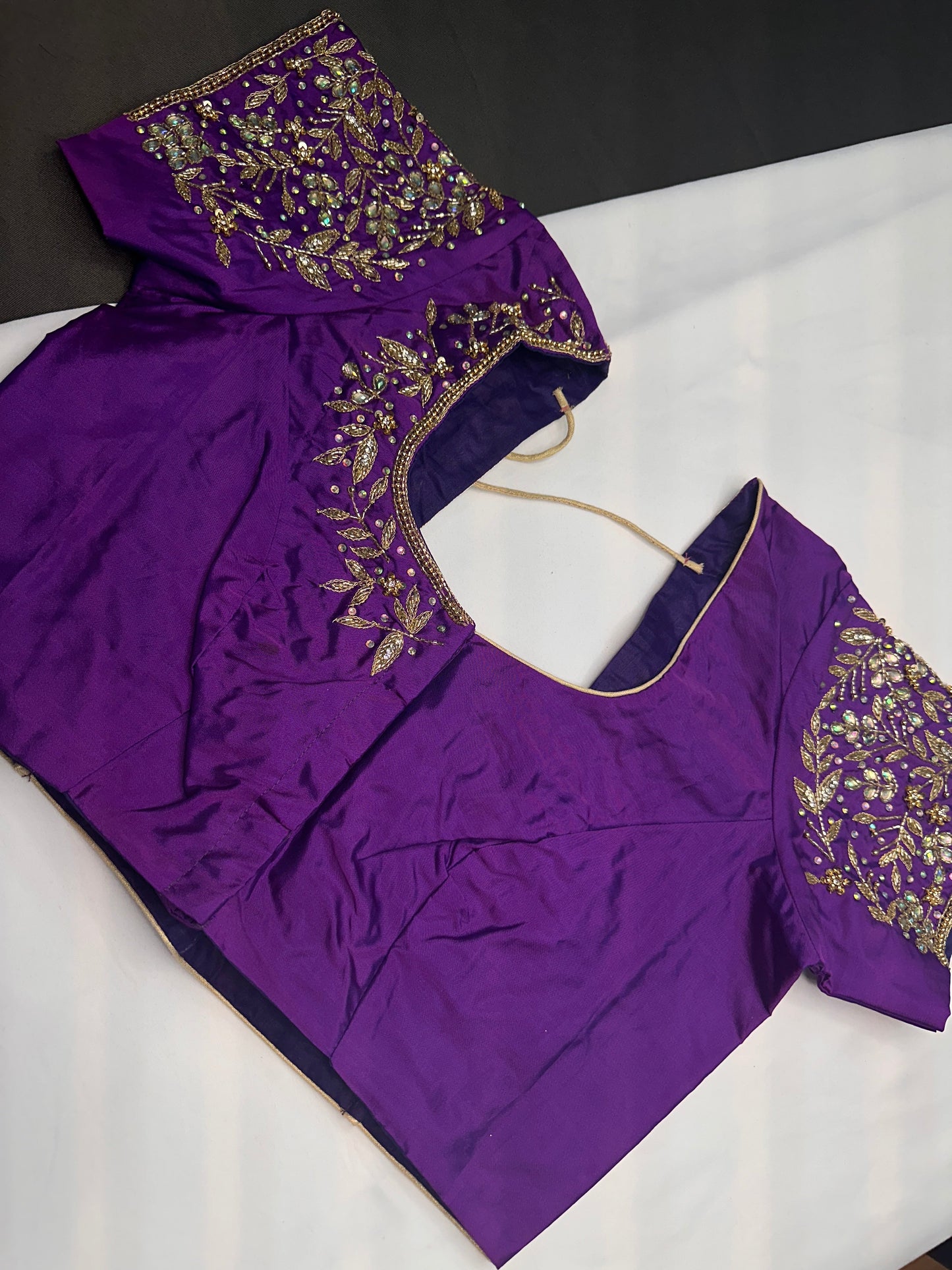 Kardana Maggam Purple Blouse