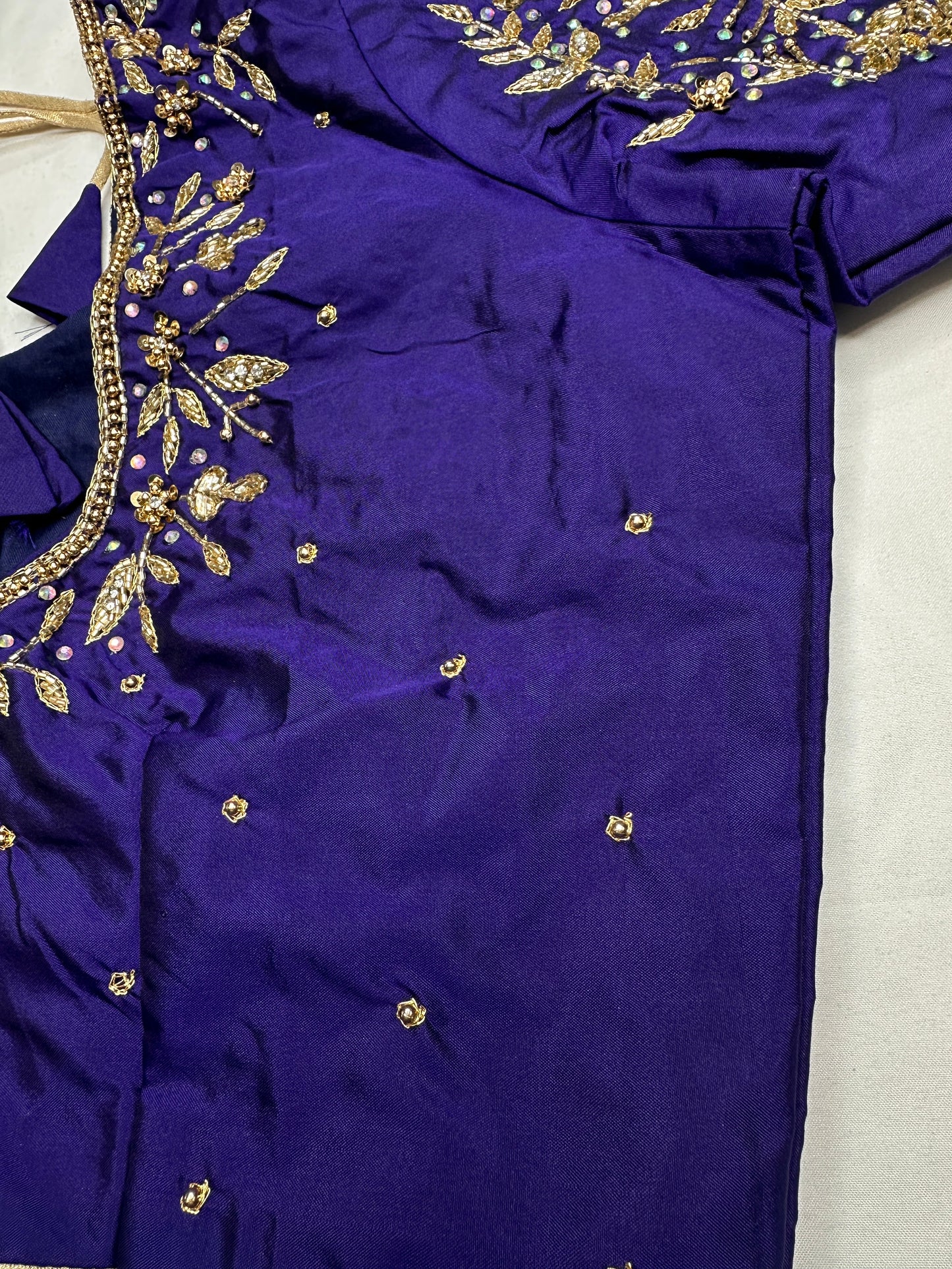 Kardana Maggam Blue Blouse