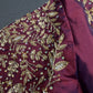 Kardana Maggam Maroon Red Blouse