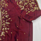 Kardana Maggam Maroon Red Blouse