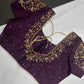 Kardana Maggam Mauve Purple Blouse