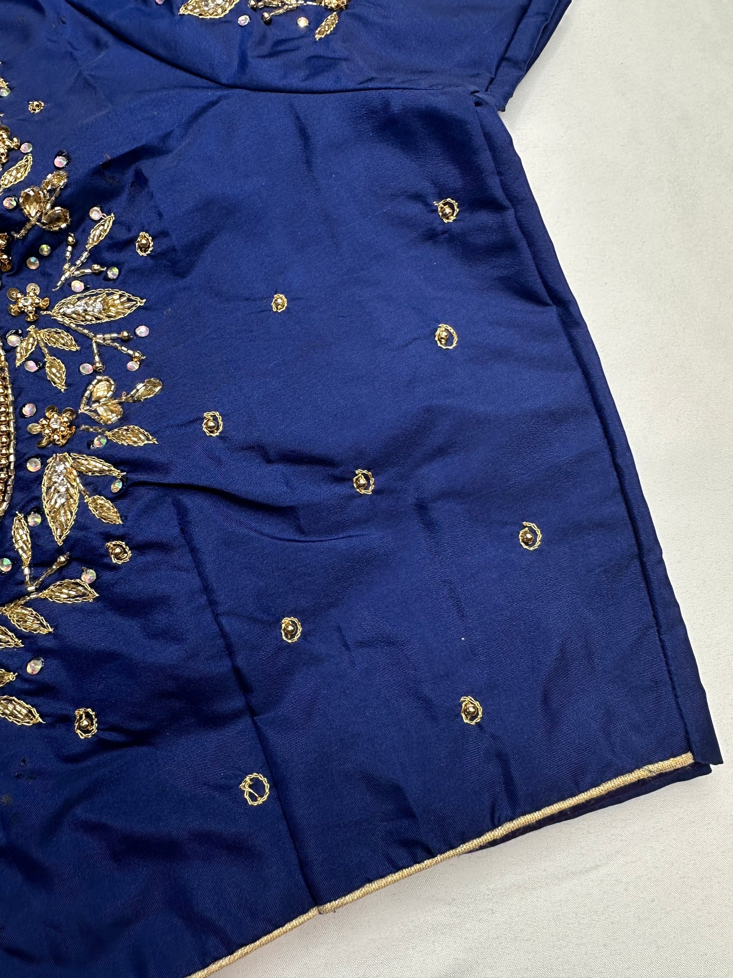 Kardana Maggam Blue Blouse