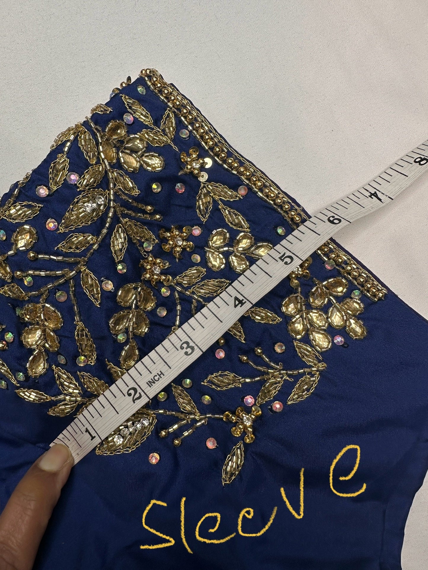 Kardana Maggam Blue Blouse