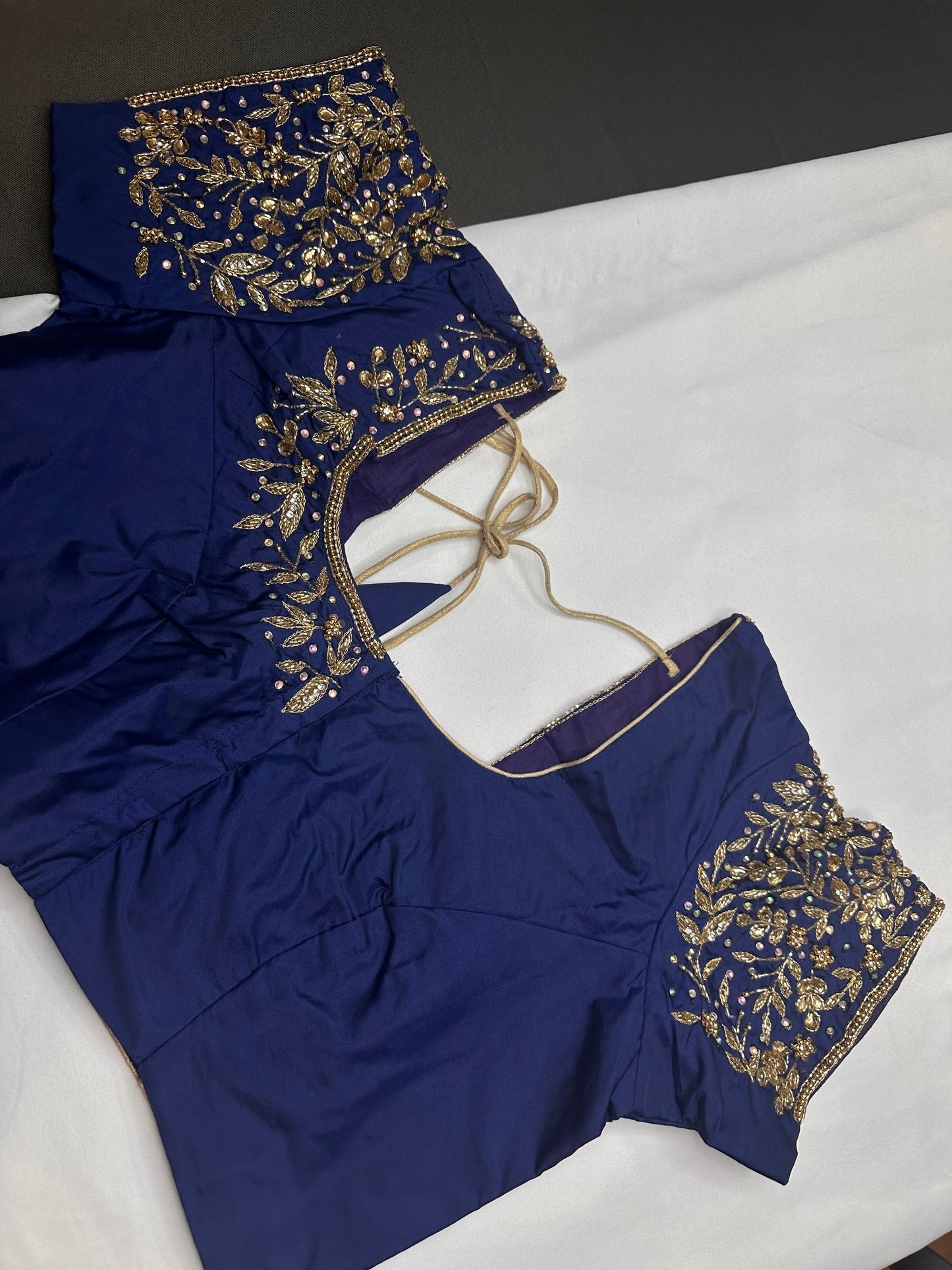 Kardana Maggam Blue Blouse