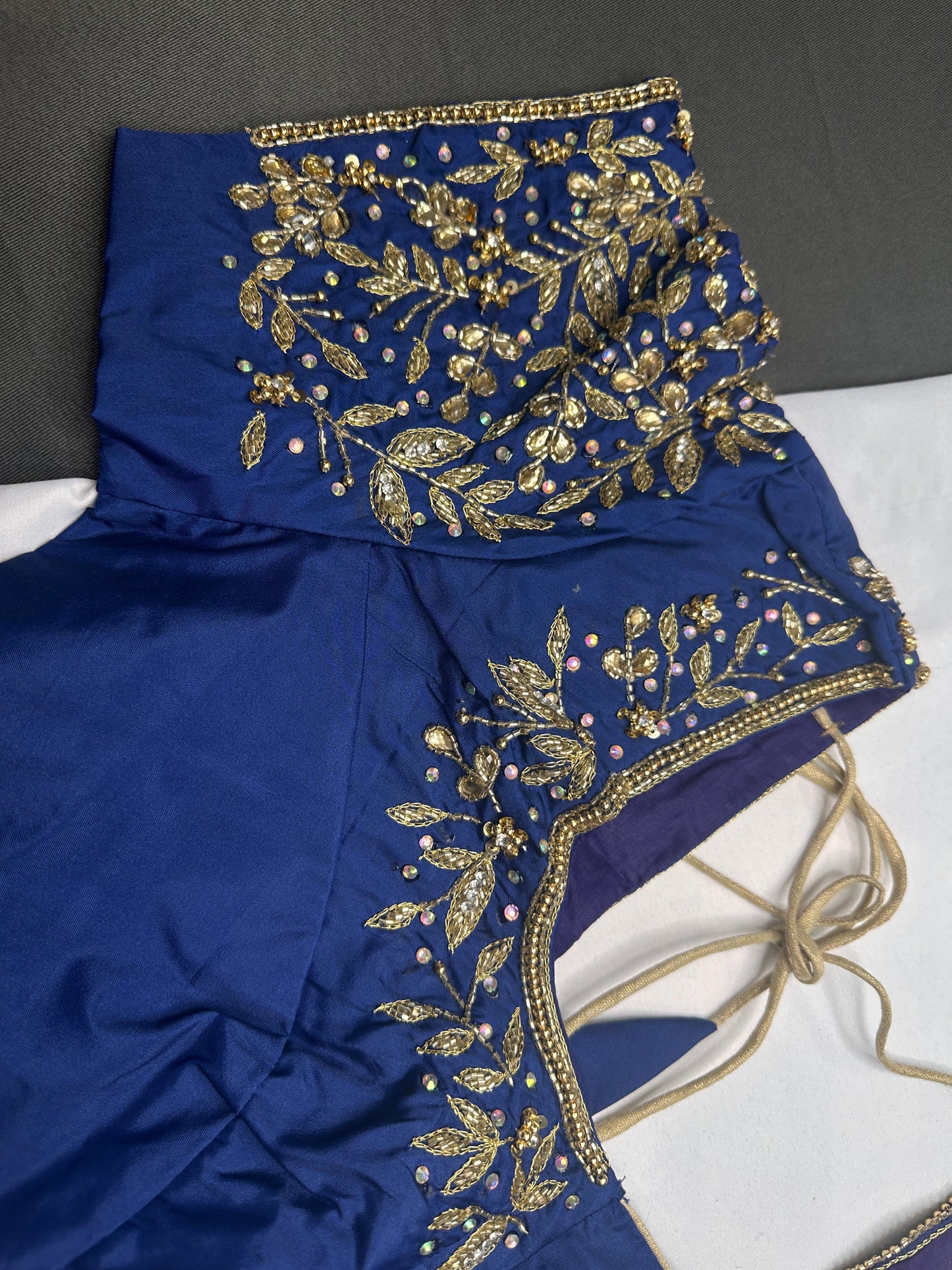 Kardana Maggam Blue Blouse