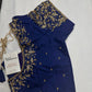 Kardana Maggam Blue Blouse