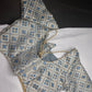 Blue Beige Silk Kalamkari Blouse