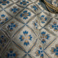 Blue Beige Silk Kalamkari Blouse