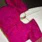 Pink Simple Silk Blouse