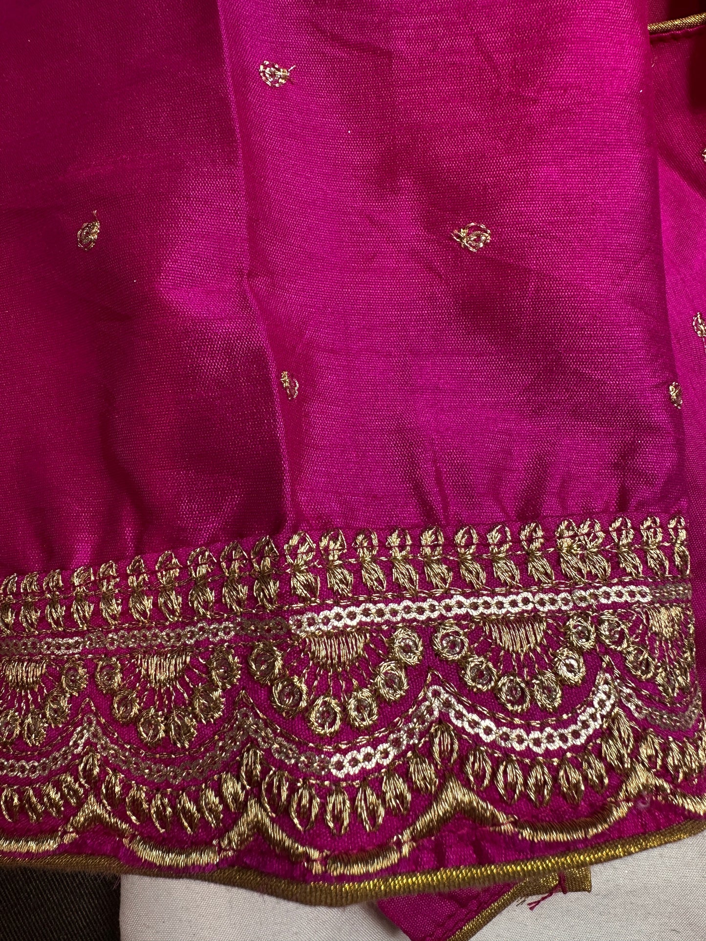 Pink Simple Silk Blouse