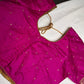Pink Simple Silk Blouse
