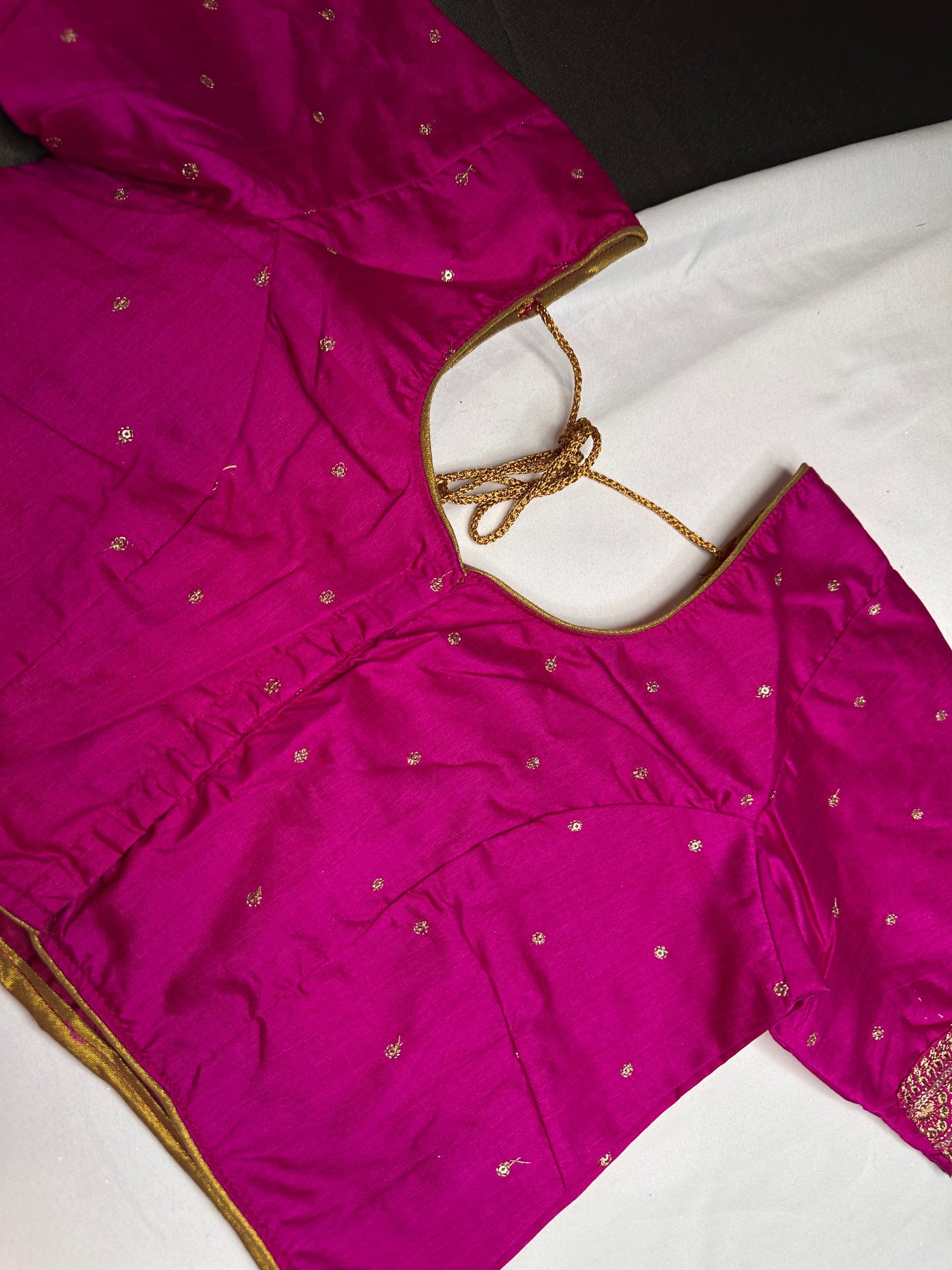 Pink Simple Silk Blouse