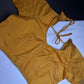 Gold Simple Silk Blouse