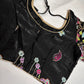 Black Shimmer Georgette Blouse