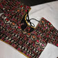 Black Sequence Thread Work Blouse