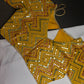 Yellow Foil Work Blouse