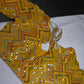 Yellow Foil Work Blouse