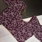 Plum Purple Lucknowi Work Blouse