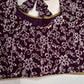 Plum Purple Lucknowi Work Blouse