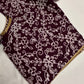 Plum Purple Lucknowi Work Blouse