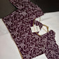Plum Purple Lucknowi Work Blouse