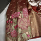 Copper Tissue Embroidery Work Blouse