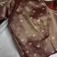 Copper Tissue Embroidery Work Blouse