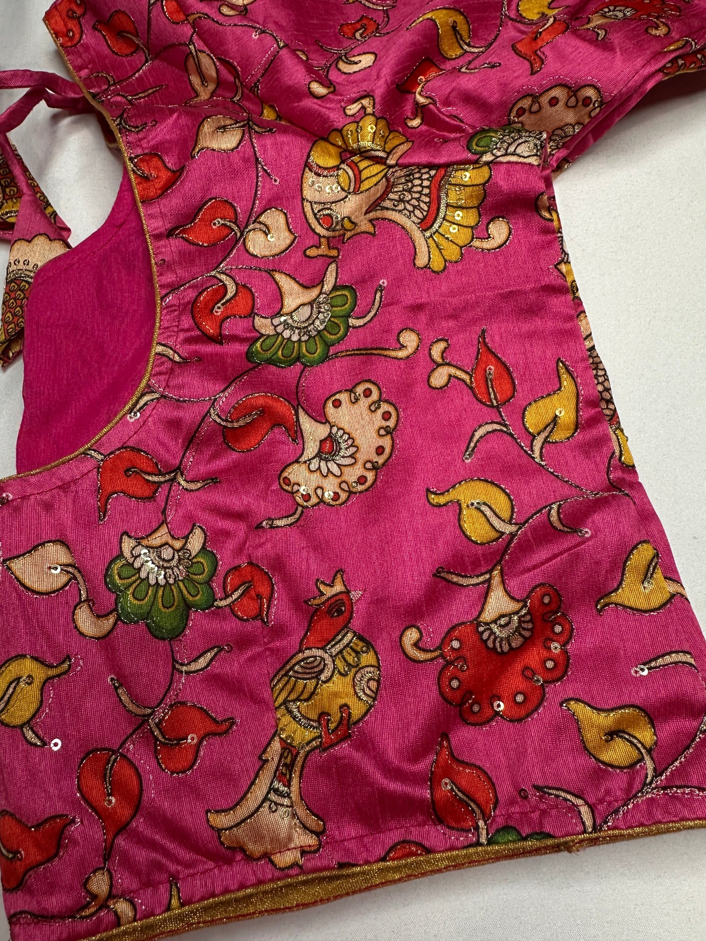 Pink Kalamkari Blouse